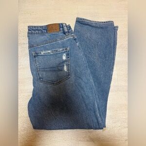 American Eagle Outfitters Women's Medium Blue Straight Leg Jeans